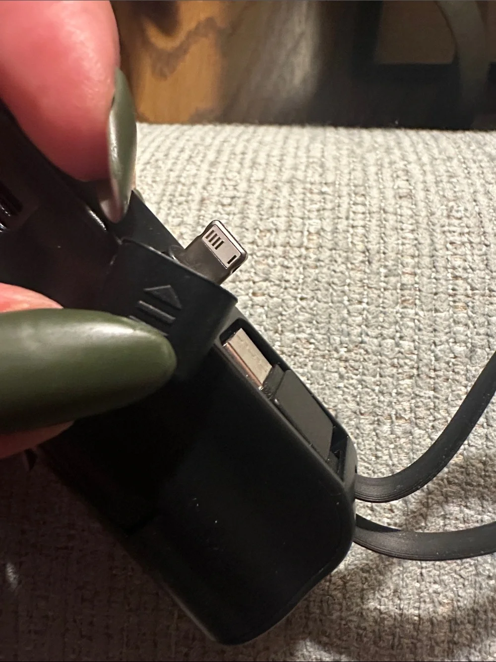 Black Portable USB Charger Power Bank